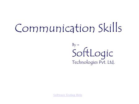 Communication Skills Technologies Pvt. Ltd. By – SoftLogic