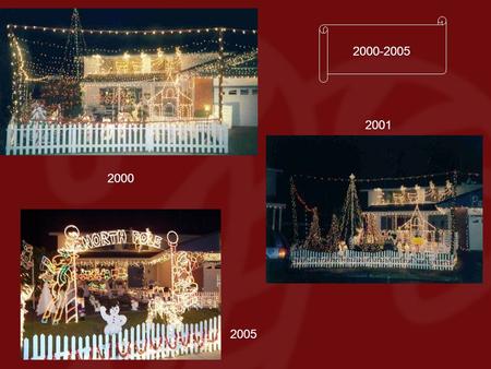 2001 2005 2000-2005 2000. The Christmas season begins at the Widmers in July….
