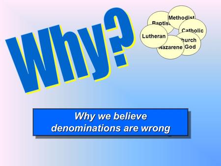denominations are wrong
