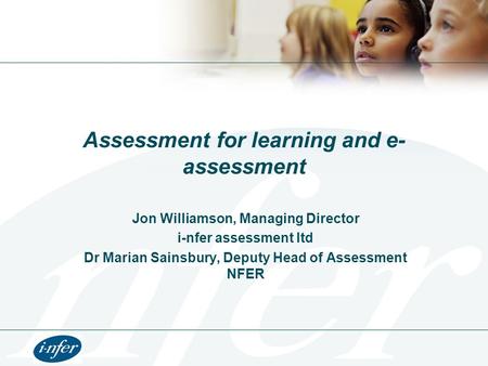 Assessment for learning and e-assessment