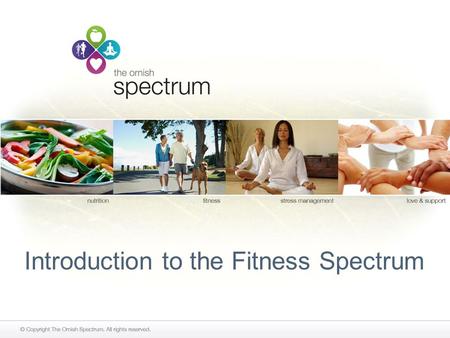 Introduction to the Fitness Spectrum