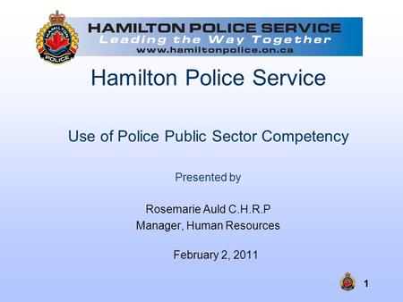 Hamilton Police Service