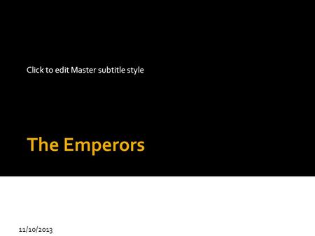The Emperors 3/25/2017.
