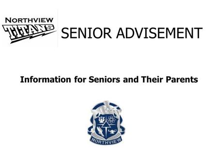 Information for Seniors and Their Parents