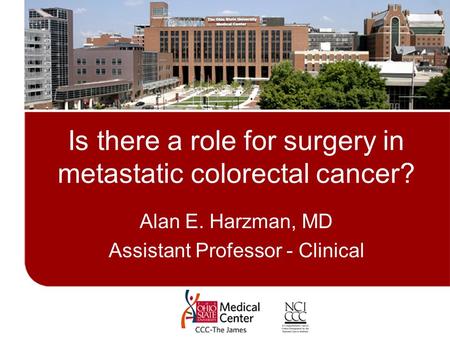 Is there a role for surgery in metastatic colorectal cancer?