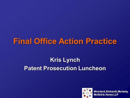 Final Office Action Practice