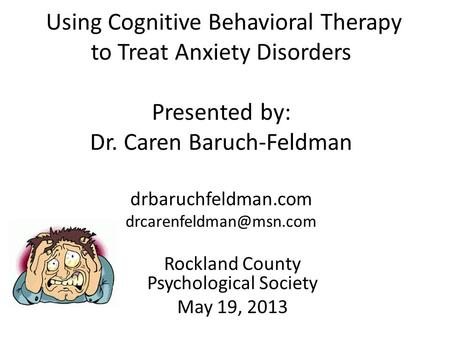 Rockland County Psychological Society May 19, 2013