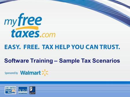 Software Training – Sample Tax Scenarios