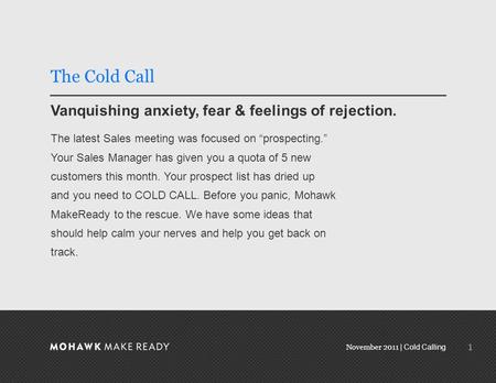 November 2011 | Cold Calling Prospecting Without Fear November 2011 0.