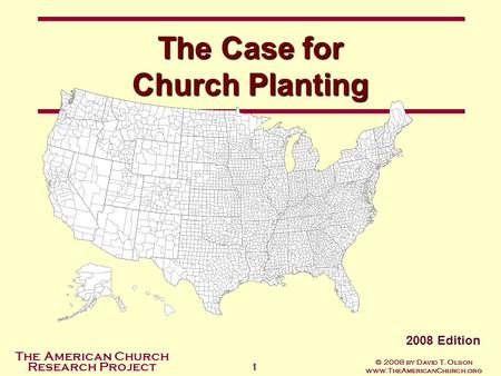 The Case for Church Planting
