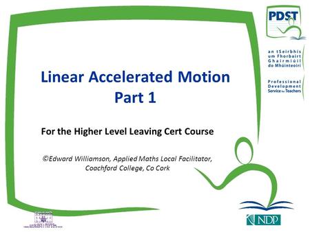 Linear Accelerated Motion Part 1