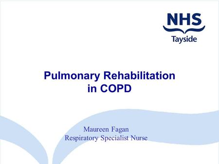 Pulmonary Rehabilitation in COPD