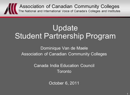 Update Student Partnership Program