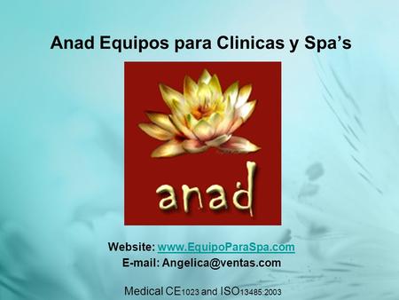 Anad Equipos para Clinicas y Spa’s
