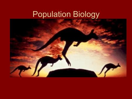 Population Biology.