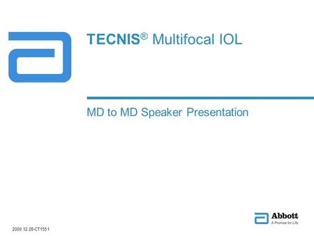 TECNIS® Multifocal IOL