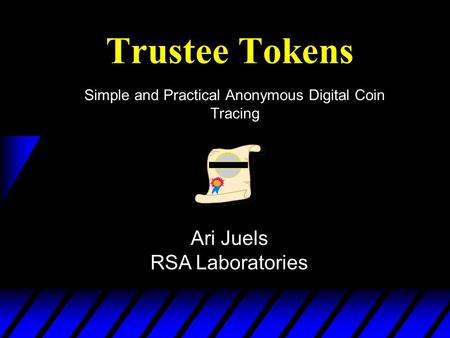 Simple and Practical Anonymous Digital Coin Tracing