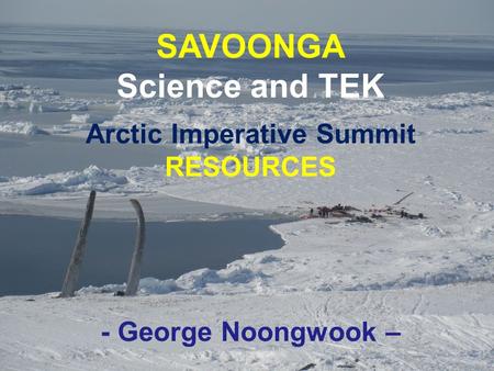Arctic Imperative Summit