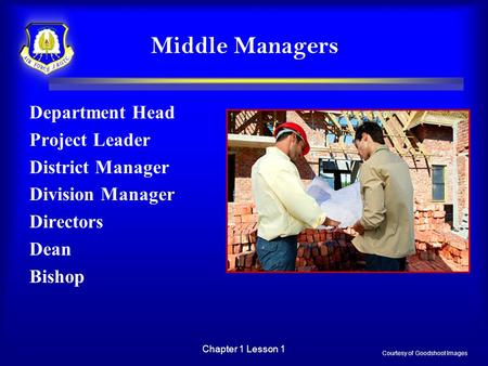 Middle Managers Department Head Project Leader District Manager