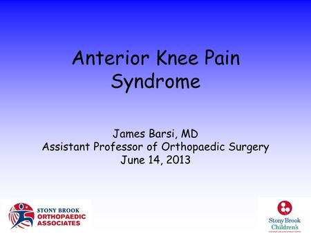 Anterior Knee Pain Syndrome