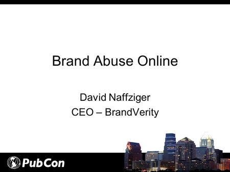 David Naffziger CEO – BrandVerity