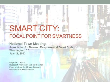 Smart city: Focal Point for smartness