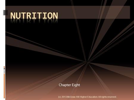 Nutrition Chapter Eight