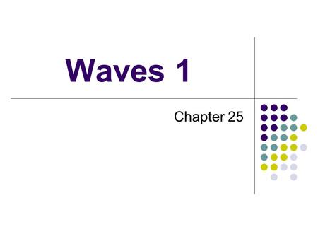Waves 1 Chapter 25.