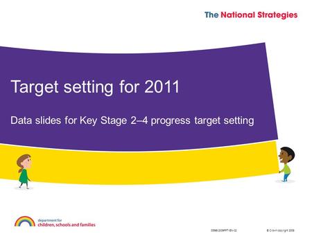 Data slides for Key Stage 2–4 progress target setting