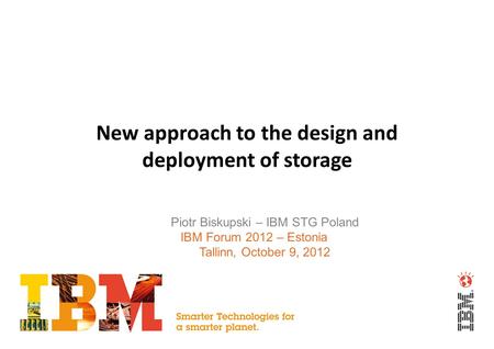 New approach to the design and deployment of storage