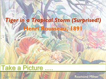 Tiger in a Tropical Storm (Surprised!) Henri Rousseau, 1891