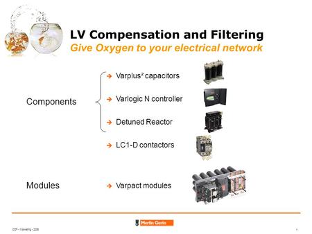 LV Compensation and Filtering Give Oxygen to your electrical network