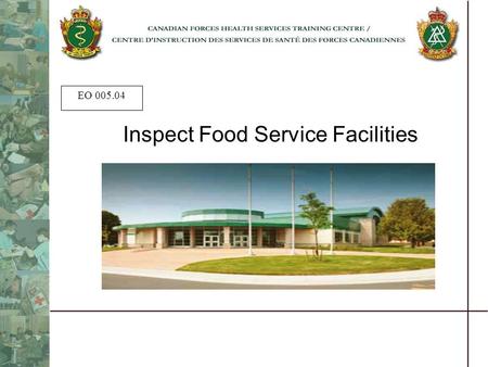 Inspect Food Service Facilities