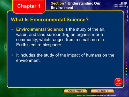 What Is Environmental Science?