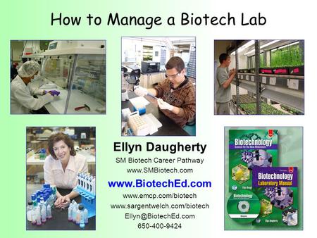 How to Manage a Biotech Lab