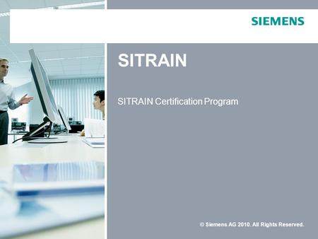 SITRAIN Certification Program