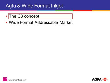 Agfa & Wide Format Inkjet