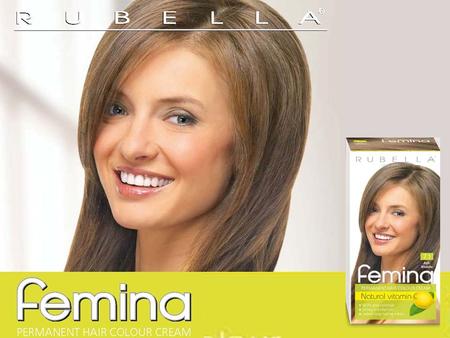 Femina is a permanent hair colour cream. It guarantees even, deep and long-lasting color and ensures 100% grey coverage. The colour cream has extremely.