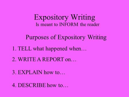 a writer may have several purposes when writing an essay