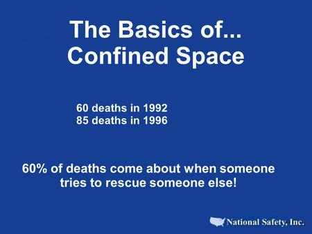 60% of deaths come about when someone tries to rescue someone else!