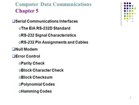 Serial Communications Interfaces