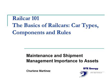 Railcar 101 The Basics of Railcars: Car Types, Components and Rules