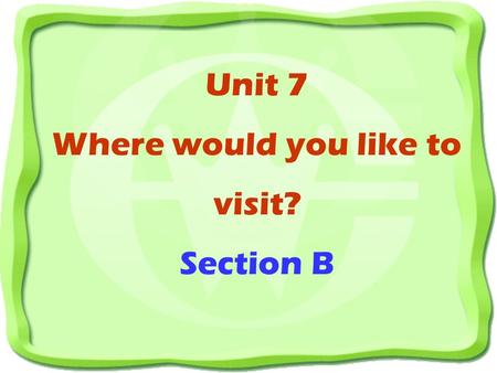 Unit 7 Where would you like to visit? Section B Brainstorm a list of things that are important to you when you go on vacation. 1a weather, sights, price,
