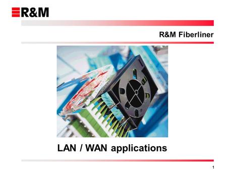 R&M Fiberliner LAN / WAN applications R&Measynet.