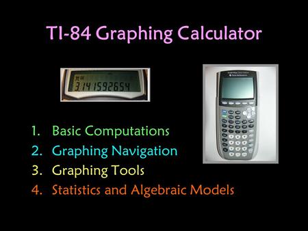 TI-84 Graphing Calculator