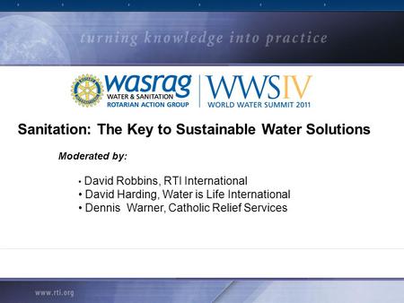 Sanitation: The Key to Sustainable Water Solutions