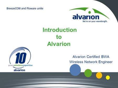 Introduction to Alvarion