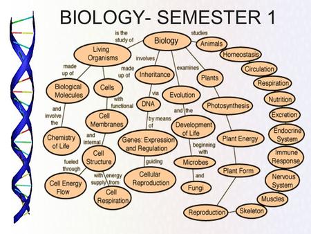BIOLOGY- SEMESTER 1.