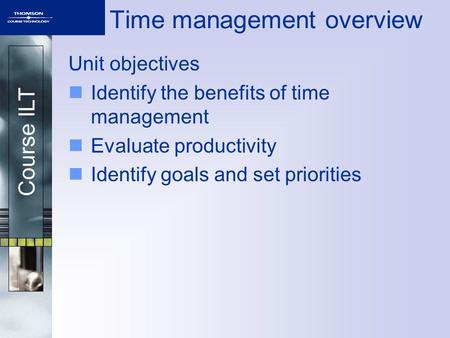 Time management overview