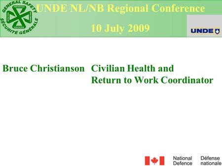UNDE NL/NB Regional Conference